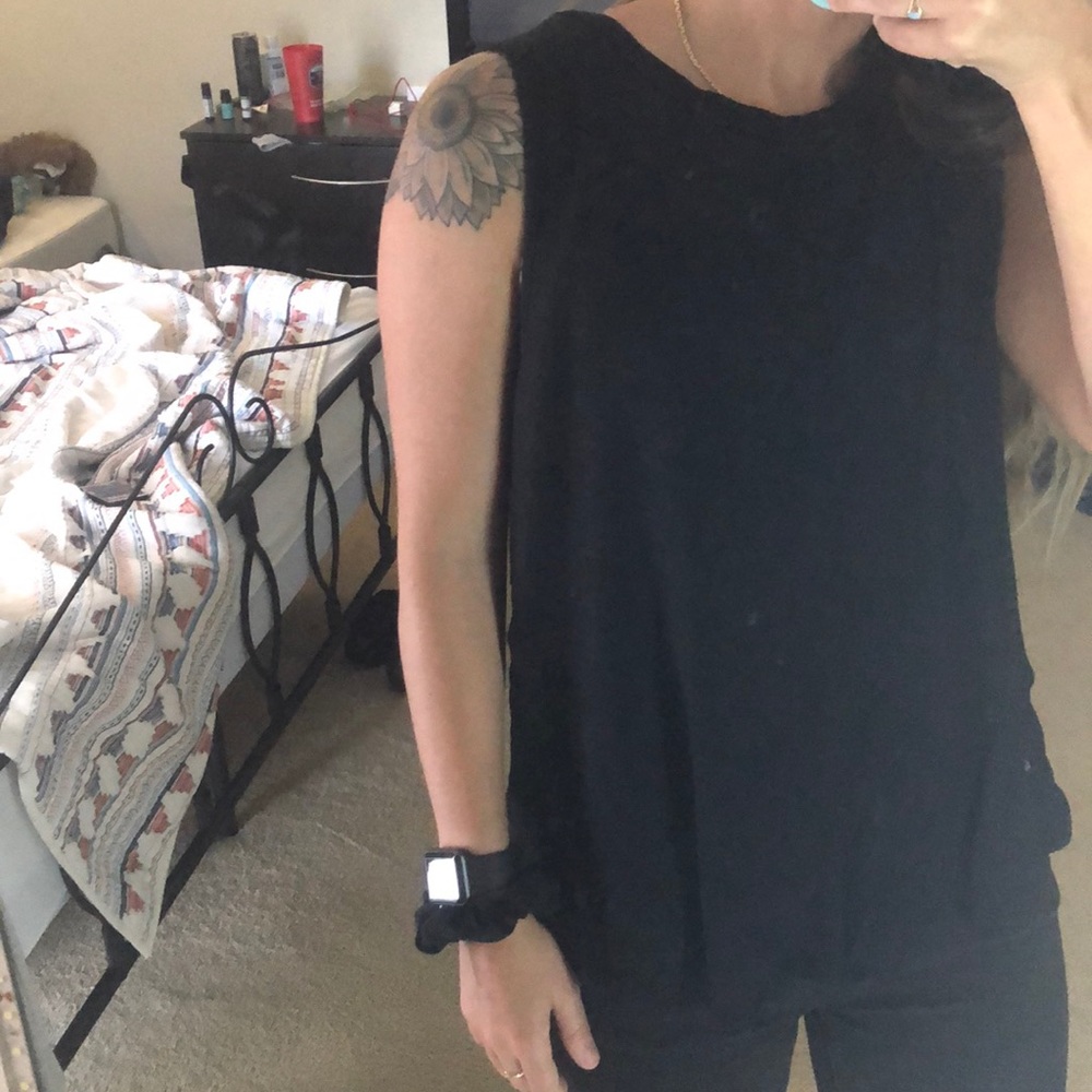 Black tank top
